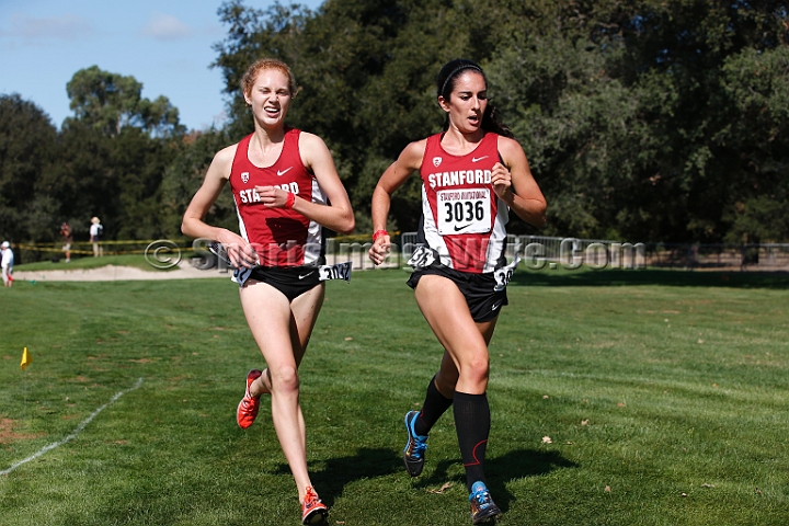 2014StanfordCollWomen-357.JPG - College race at the 2014 Stanford Cross Country Invitational, September 27, Stanford Golf Course, Stanford, California.